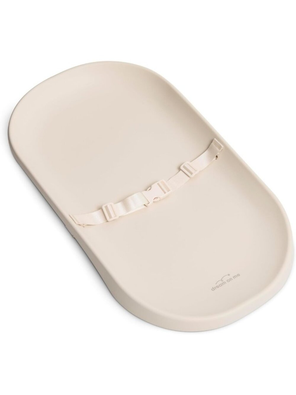 Waterproof Contoured Baby Changing Pad with Safety Strap & Soft Wipe-Clean